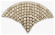 Crema Marfil Honed Mini Fan Shape Marble Mosaic
