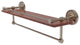 Prestige Regal 22" Wood Shelf with Gallery Rail and Towel Bar, Antique Pewter
