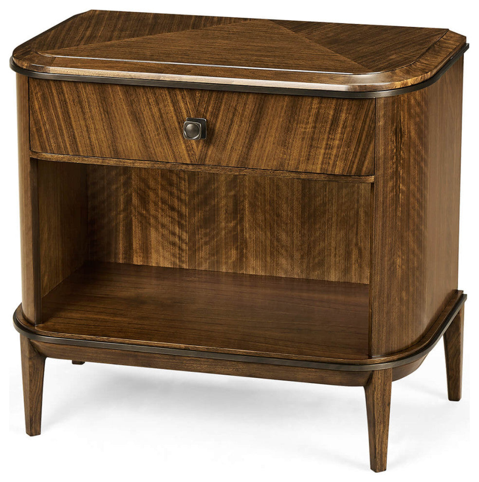 Mid Century Style D Form Nightstand
