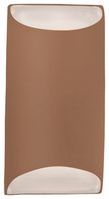 Ambiance Small Tapered Cylinder Wall Sconce, Adobe, Dedicated LED