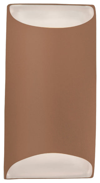 Ambiance Small Tapered Cylinder Wall Sconce, Adobe, Dedicated LED