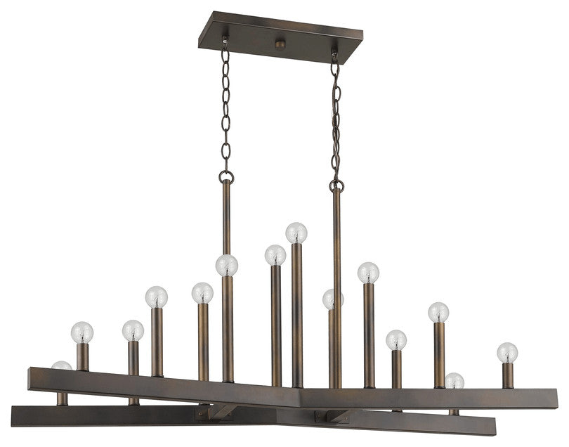 Fallon 14-Light Oil-Rubbed Bronze Island Pendant