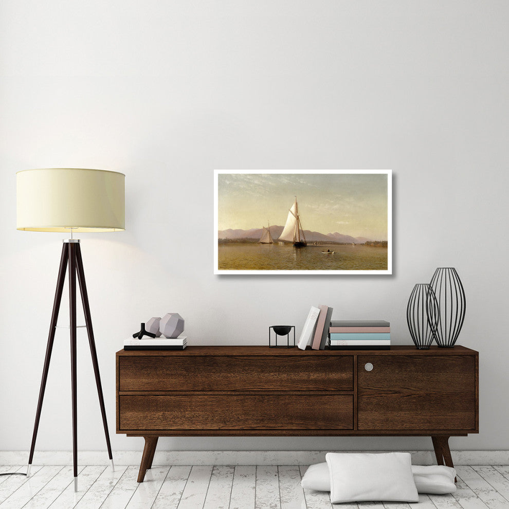 "The Hudson at the Tappan Zee, 1876" Print by Francis Augustus Silva, 42"x25"