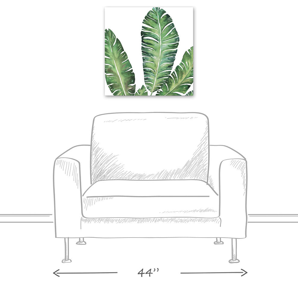 Banana Leaves 20x20 Canvas Wall Art