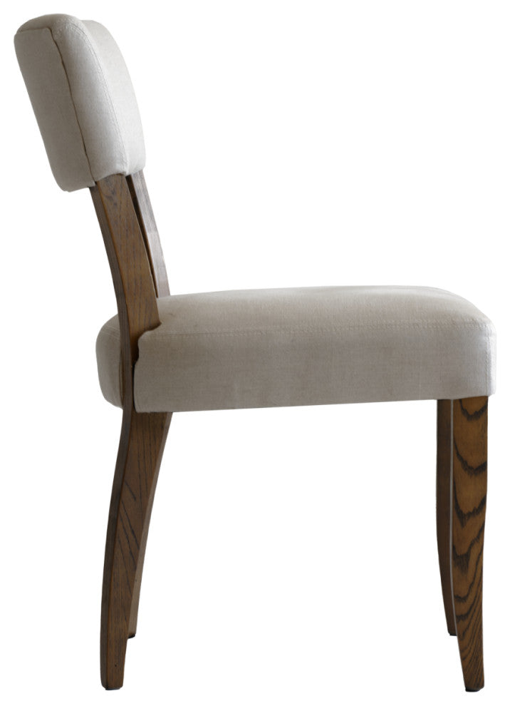Off White Linen Dining Chair | Andrew Martin Diego