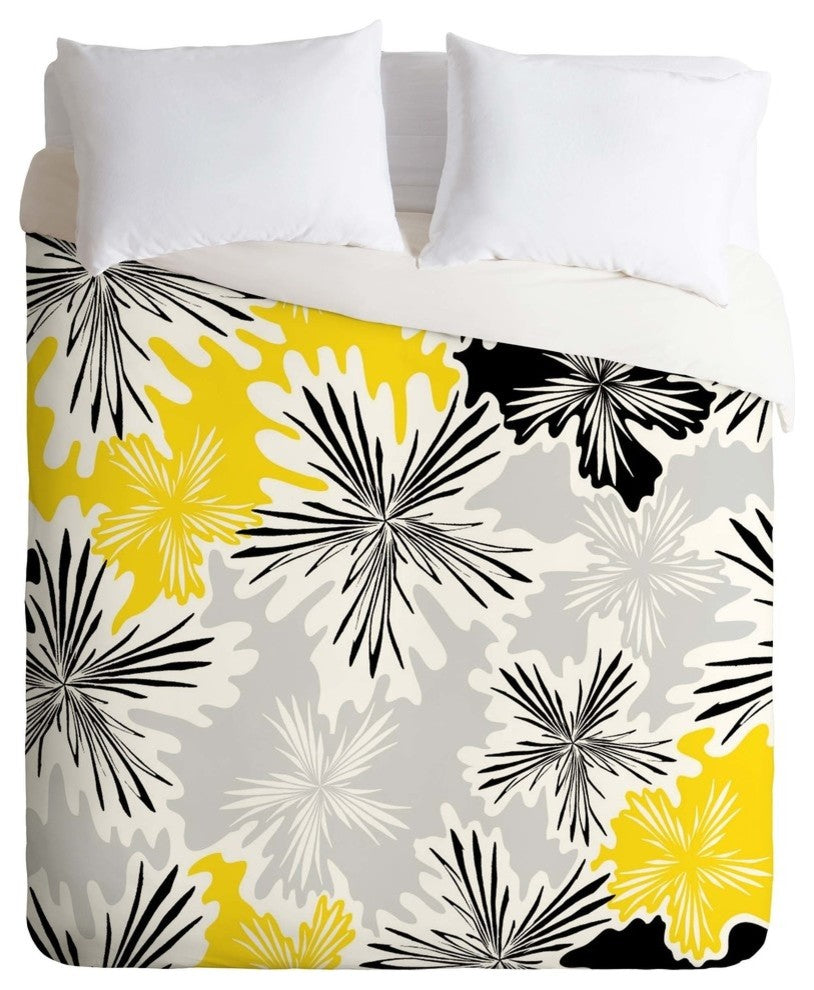 Deny Designs Karen Harris Bumble Bee Whisper Duvet Cover - Lightweight