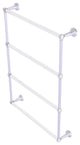 Pacific Beach 4 Tier 24" Ladder Towel Bar with Twist Accents, Polished Chrome
