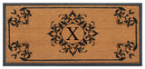A1HC Hand-Crafted 24"x48" Rubber Coir Double/Single Monogrammed, X
