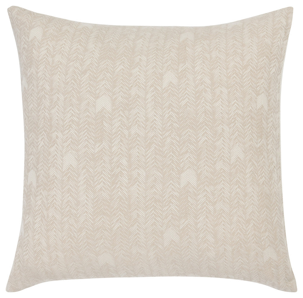 Lana 100% Cotton Embroidered Sham by Kosas Home, Beige, Euro Sham