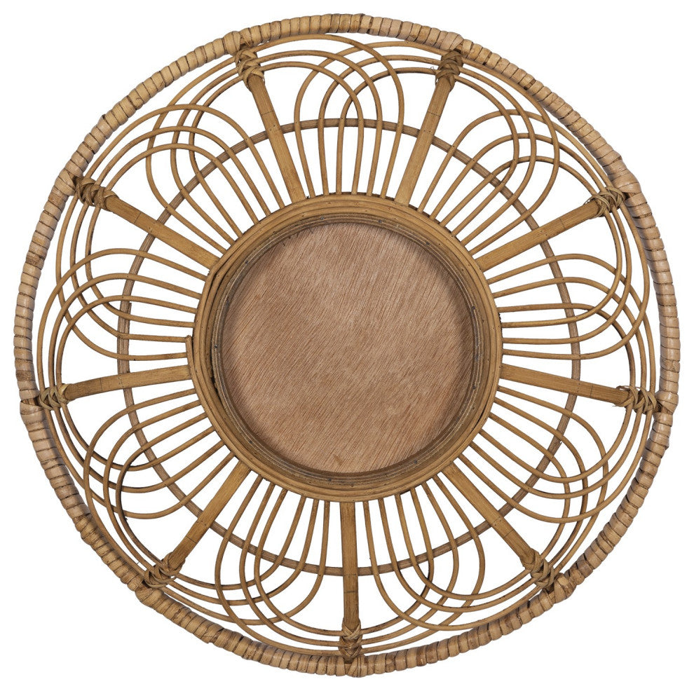 Petite Bohemian Bamboo Decorative Wall Basket