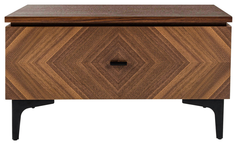 Modrest Paula Mid-Century Walnut Nightstand
