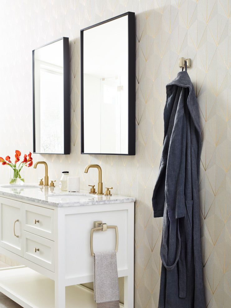 Revitalize Traditional Single Robe Hook, Golden Champagne