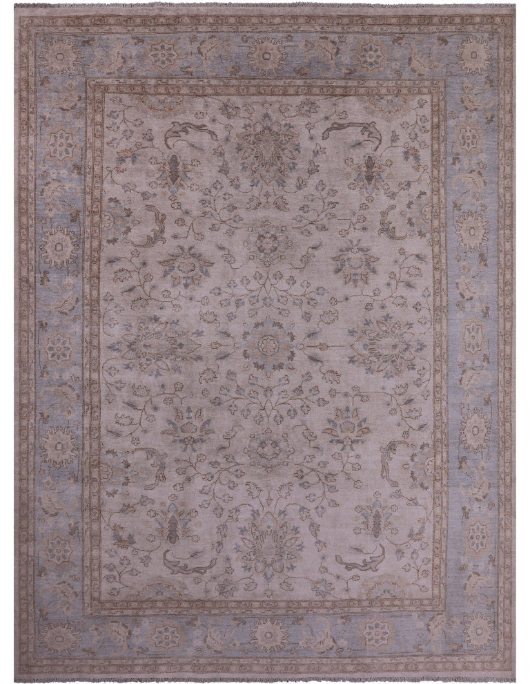 Peshawar White Wash Handmade Wool Rug 8' 11" X 12' 0" Q7843