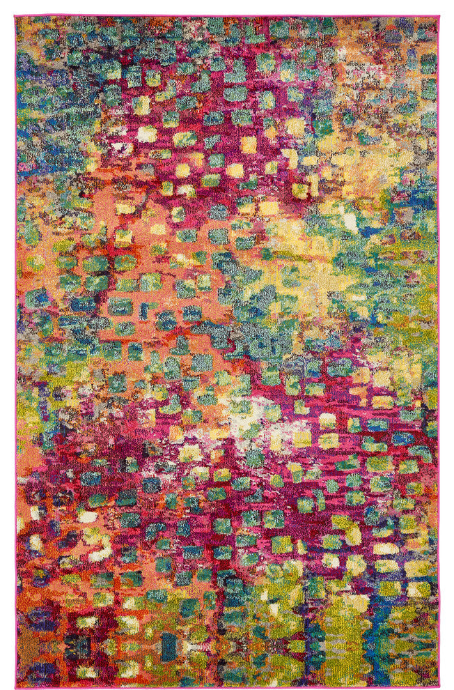 Unique Loom Multicolored Jardin Ivy 5' 0 x 8' 0 Area Rug