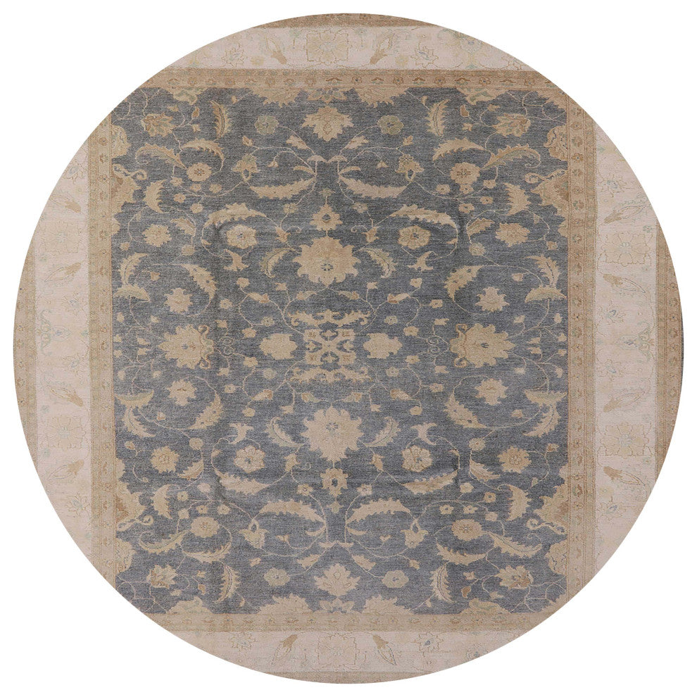 Ahgly Company Indoor Round Mid-Century Modern Area Rugs, 4' Round