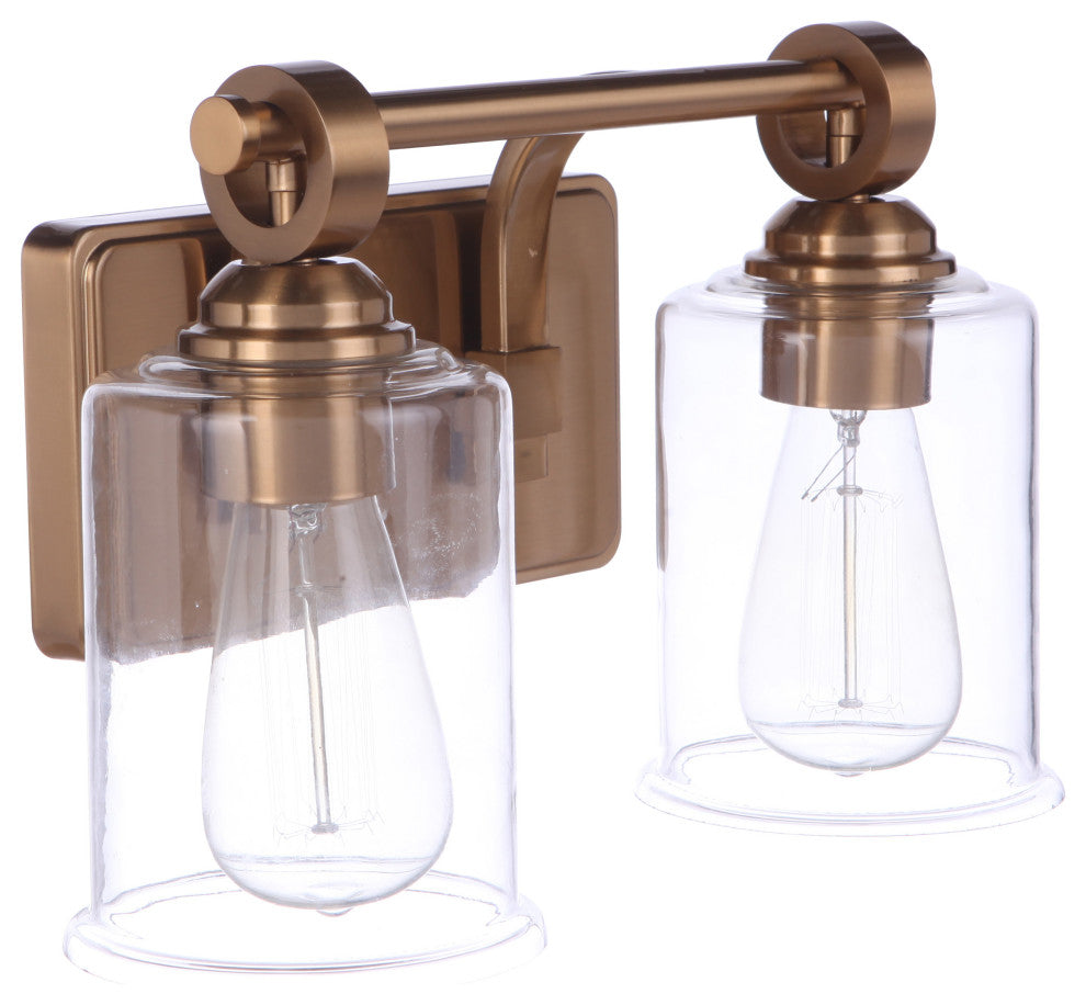 Romero Vanity 2  Light  Satin Brass