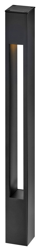 Hinkley Atlantis Square Small Bollard, Satin Black