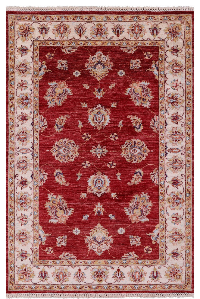 4' 0" X 5' 9" Persian Tabriz Hand-Knotted Wool Rug - Q12784