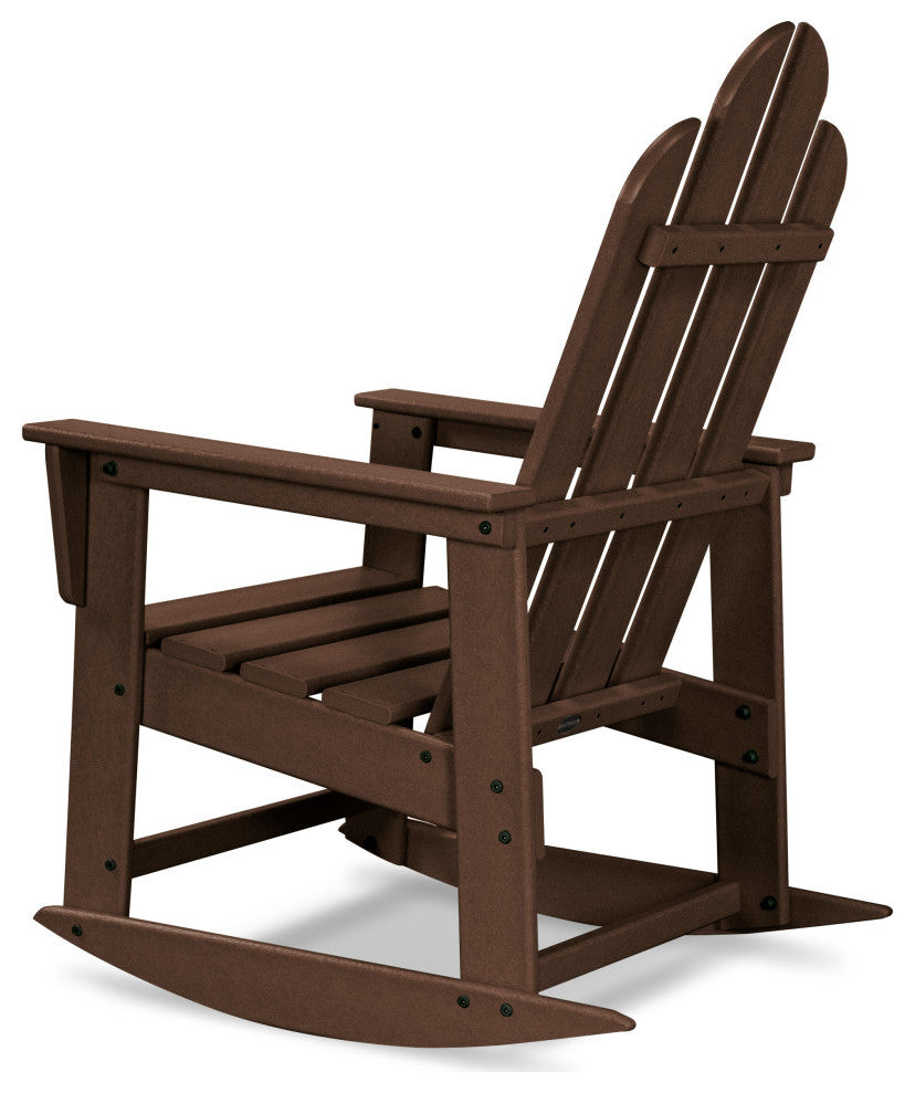 Polywood Long Island Rocking Chair, Mahogany