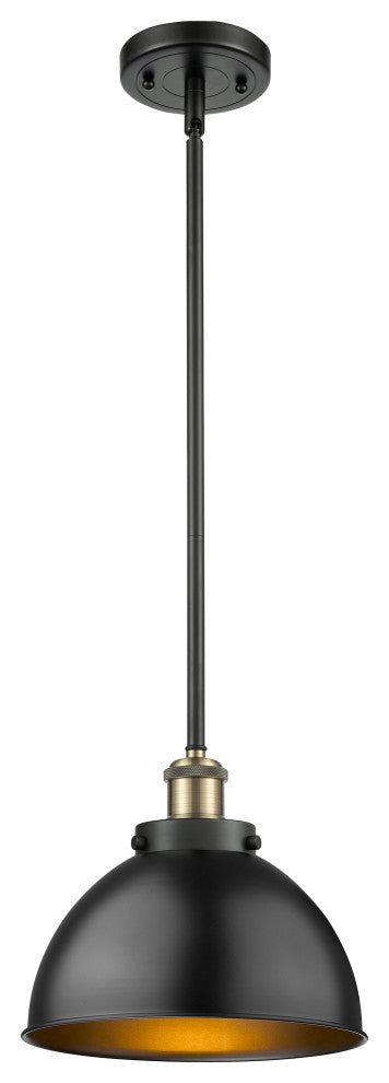 Ballston Urban Pendant, Black Antique Brass