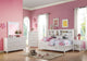 Trixie White Big Bookcase Storage Bed, Full Size