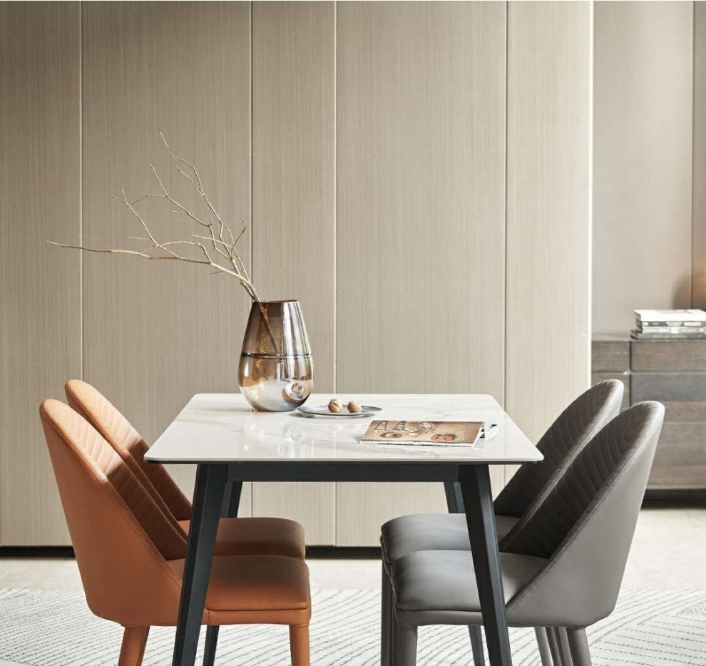 Nordic Design Leisure Backrest Dining Chair, Grey