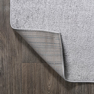 Haze Solid Low-Pile Runner Rug, Light Gray, 8 X 10