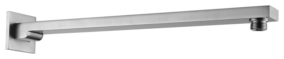 Brushed Nickel 16" Wall Mounted Square Shower Arm