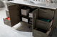 Metropolitan 60" Single Vanity, Silver Oak, Eternal Jasmine Pearl
