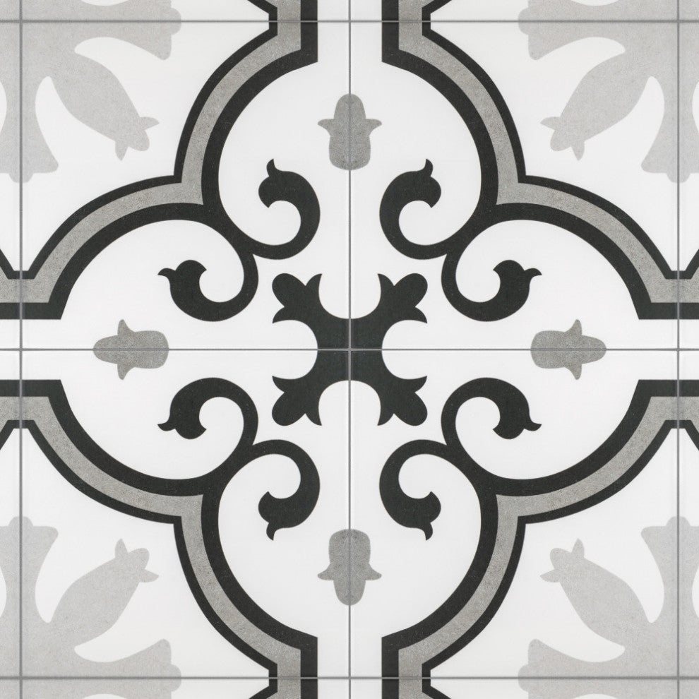 Lacour Porcelain Floor and Wall Tile, Grey