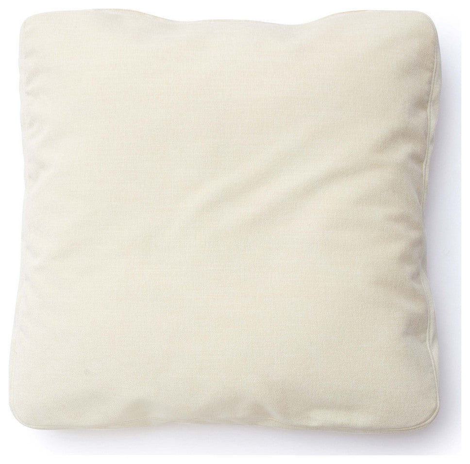 Tipsy Rose Floppy Pillow, Cream, 20x20"