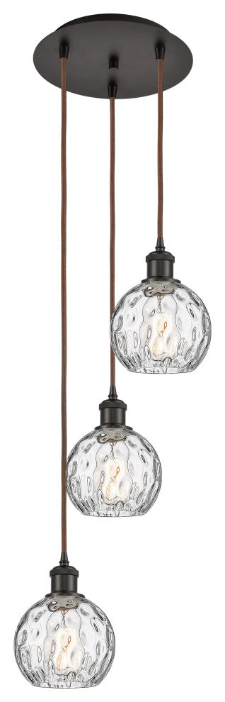 Innovations 113B-3P-OB-G1215-6 3 Light Multi-Pendant, Oil Rubbed Bronze