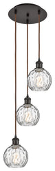 Innovations 113B-3P-OB-G1215-6 3 Light Multi-Pendant, Oil Rubbed Bronze