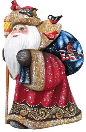 Happy Traveler-Yuletide, Woodcarved Figurine