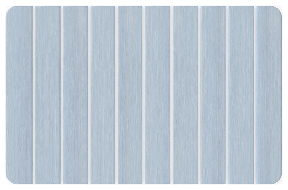 CastelloUSA Diatomite Quick Dry Stone Bath Mat, 24"x15", Medium, Manor Blue