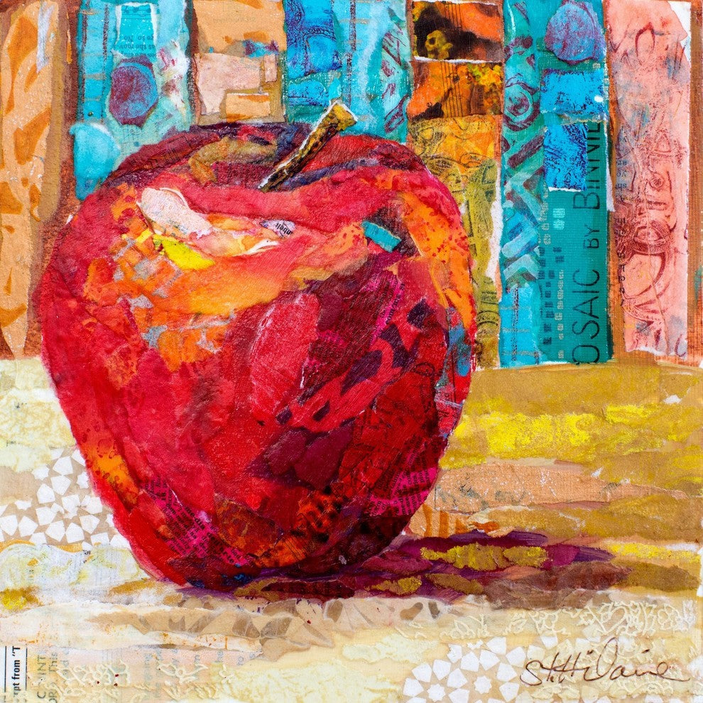 "Red Temptation" Painting Print on Wrapped Canvas, 40x40