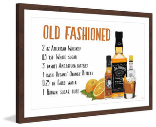 "Old Fashioned Concoction" Framed Painting Print, 24"x16"