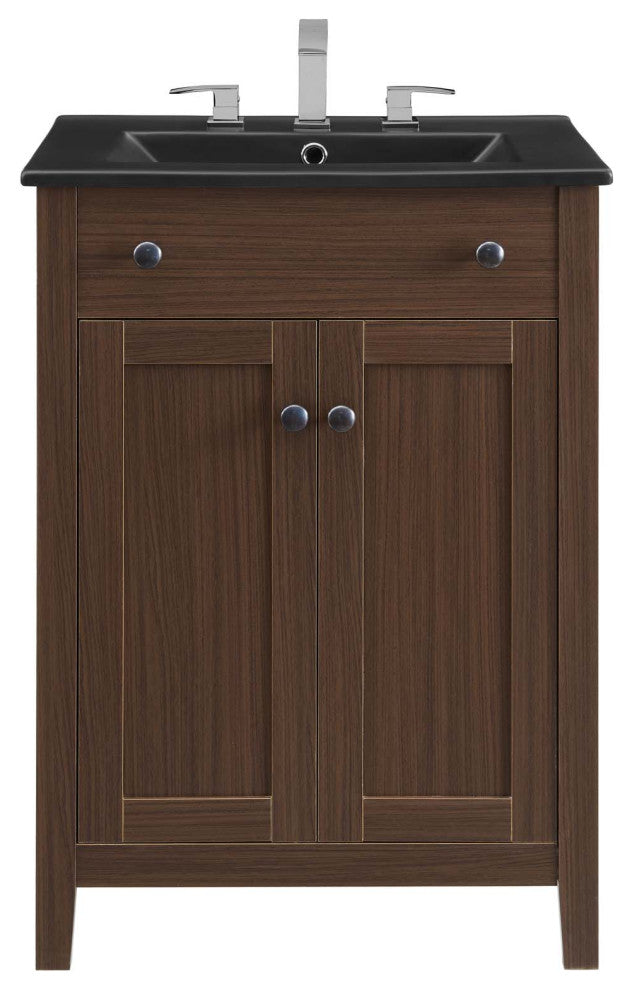 Nantucket 24" Bathroom Vanity Walnut Black -5356