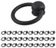 Cabinet Ring Pulls Mission Black Wrought Iron 2" Antique Drop Style Pack of 30
