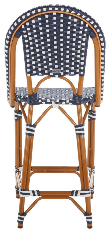 Safavieh California Counter Stool, Navy / White