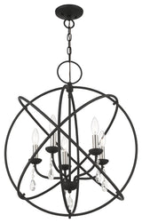 Black Shabby Chic, Dazzling, Transitional, Country Chandelier