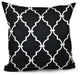 Trellis Decorative Pillow, Black, 20"x20"
