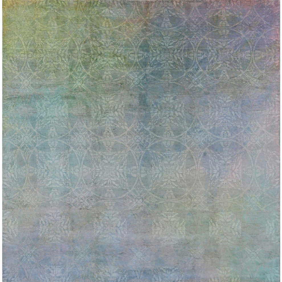 Ahgly Company Indoor Square Mid-Century Modern Area Rugs, 7' Square