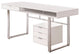 Benzara BM159101 Contemporary Style Wooden Writing Desk, White