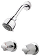 Pfister 2-Handle Tub and Shower Faucet, Metal Verve Knob Handles, Chrome