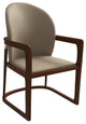Svelta Elegant Wooden Dining Chair in Dark Toupe