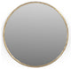Nyra 24" Round Mirror with a Modern Hand-Forged Iron Frame in Brass Finish