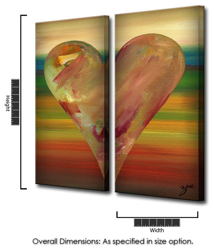 Heartwork "Dayle" 2-Piece Canvas Art Set, 40"x16"