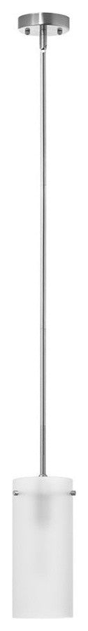 Effimero 1-Light Stem Hung Pendant Lamp, Brushed Nickel
