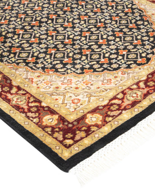 Mogul, One-of-a-Kind Hand-Knotted Area Rug Black, 2' 7" x 12' 2"